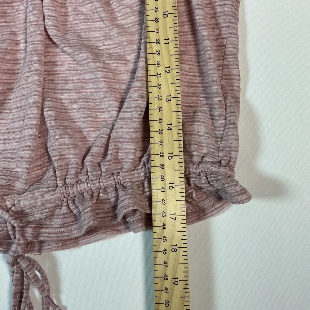Free People We The Free Dorothy Striped Crop Top Pink White Size S